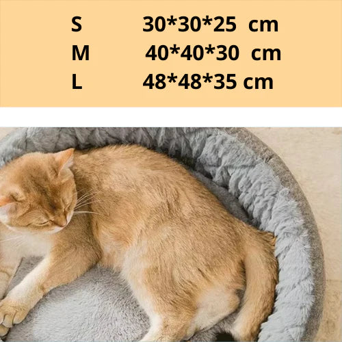 Inomhus Varmt Husdjurshus – Mjukt Tält för Katt och Hund, Grottformad Säng med Djupsömnskomfort och Avtagbar Kudde för Kattungar och Valpar